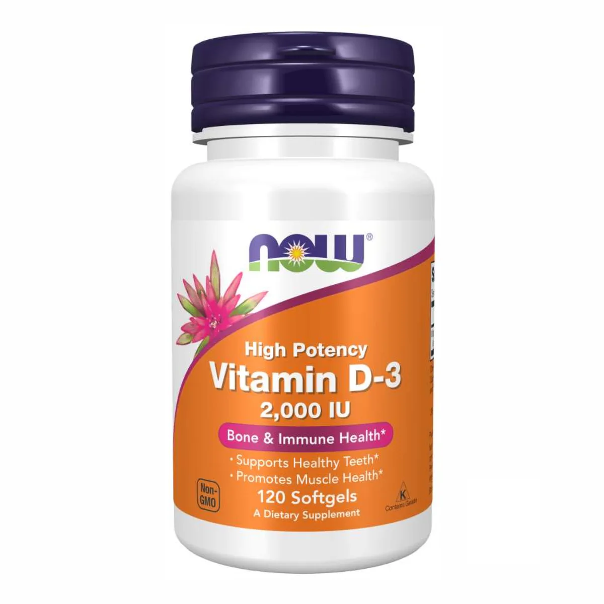 Вітамін D3 2000 МО Now Foods 120 капсул