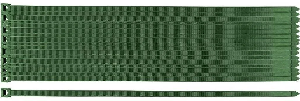 Хомут-стяжка Neo Tools, пластик, 7.6х380мм, зелений, 50шт