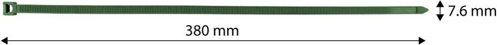 Хомут-стяжка Neo Tools, пластик, 7.6х380мм, зеленый, 50шт.