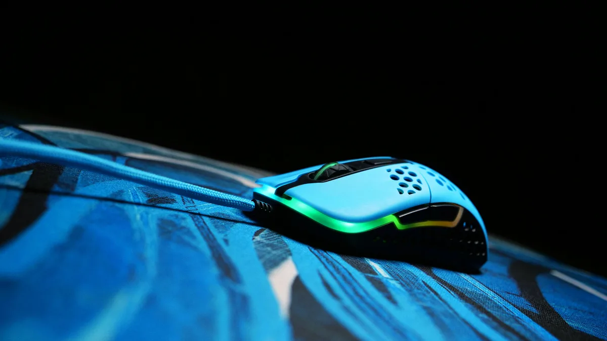Миша Xtrfy M42, USB-A, RGB, Miami Blue