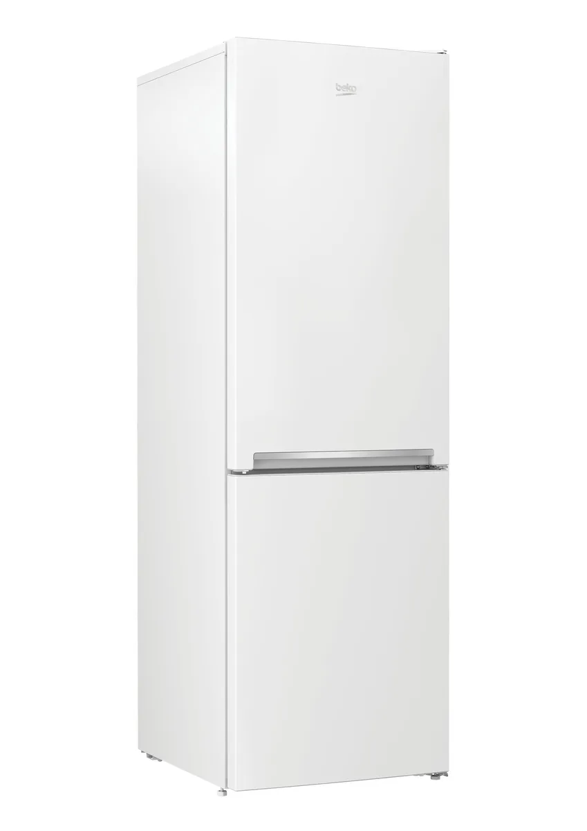 Холодильник Beko с нижним морозильником, 186 см, 60 см, 67 см, объем холодильного отдела - 215 л, морозильного - 109 л, две двери, класс энергосбережения E, бесшумный, белый