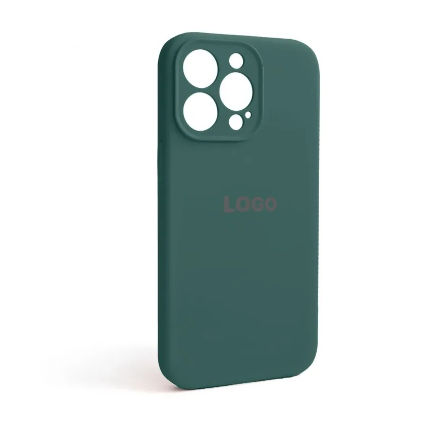 Чохол Silicone Case для Apple iPhone 13 Pro силіконовий зелений закрита камера