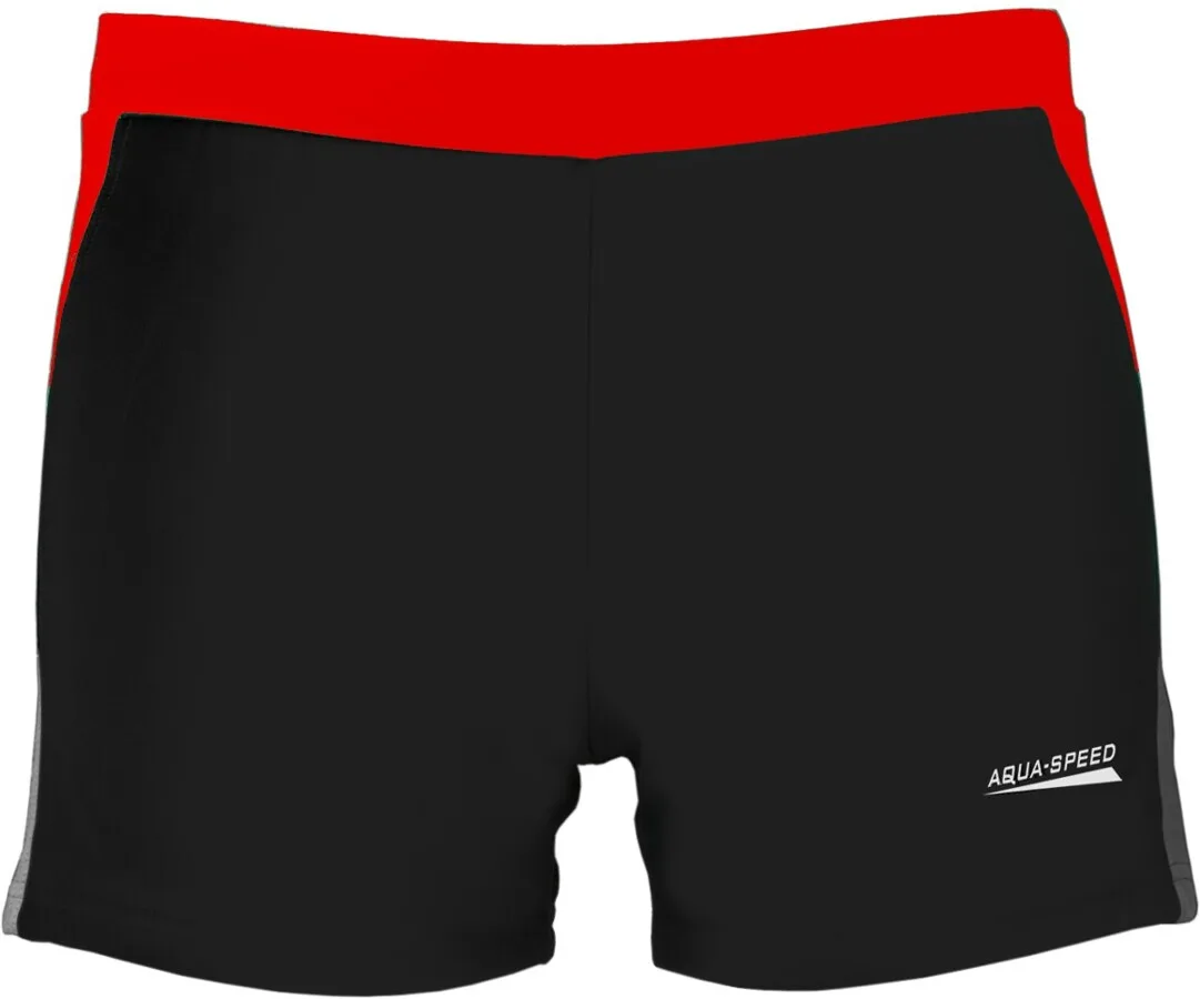 Плавки Aqua Speed 78%Polyamide 22%Elastane XXL чорний червоний сірий
