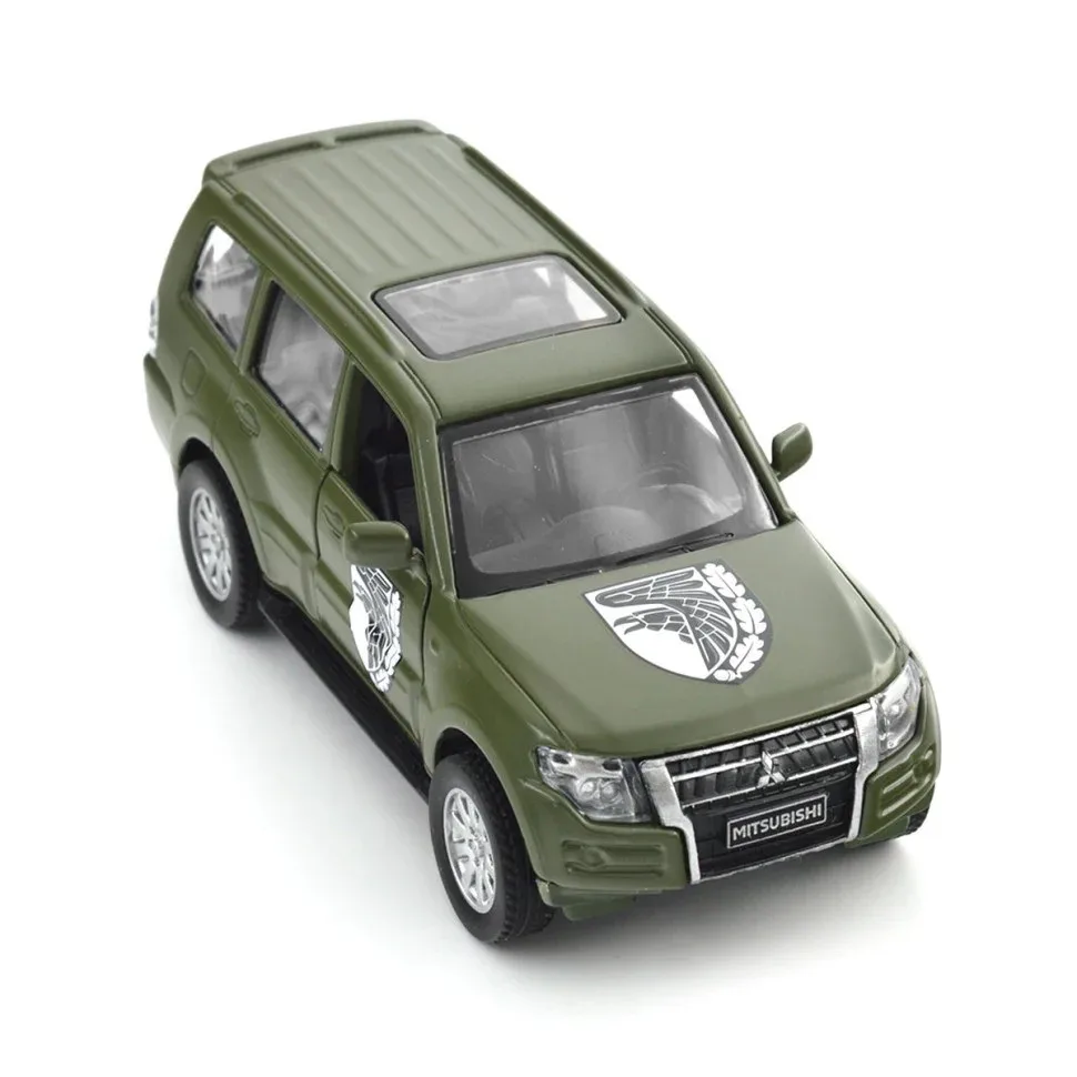 Автомодель Mitsubishi Pajero 1:42 металева з функцією pull back сірого кольору