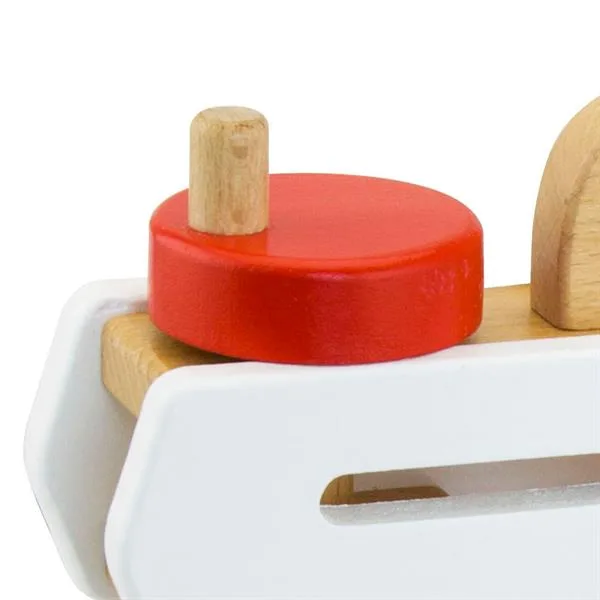 Игрушечный миксер Viga Toys деревянный 24х20х13 см красный белый