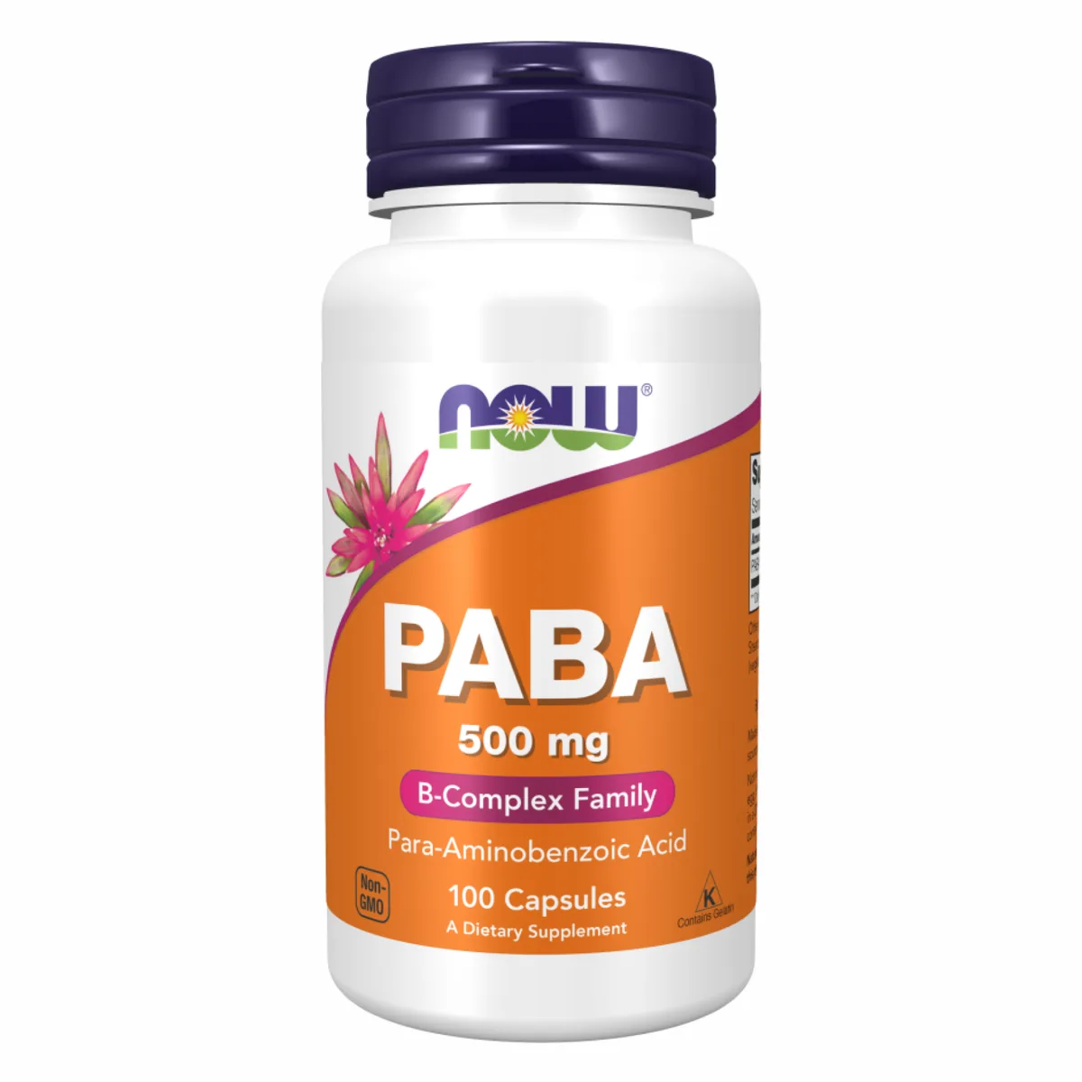 PABA 500mg Now Foods капсулы 100 шт без ГМО
