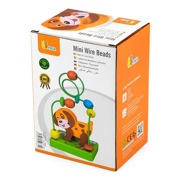 Пальчиковый лабиринт Viga Toys деревянный 17х12х10 см разноцветный