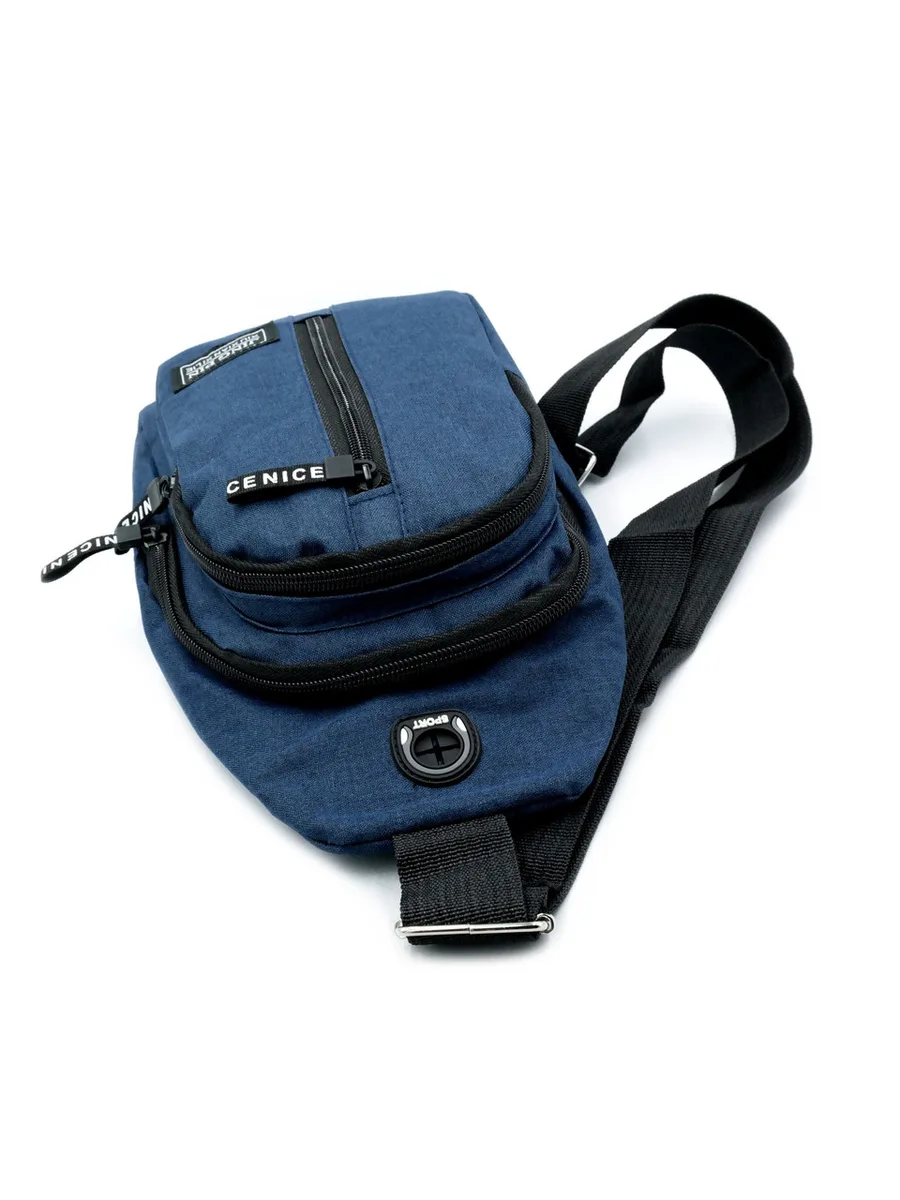 Сумка-слинг Weatro водонепроникна 32х20х9 см Синя