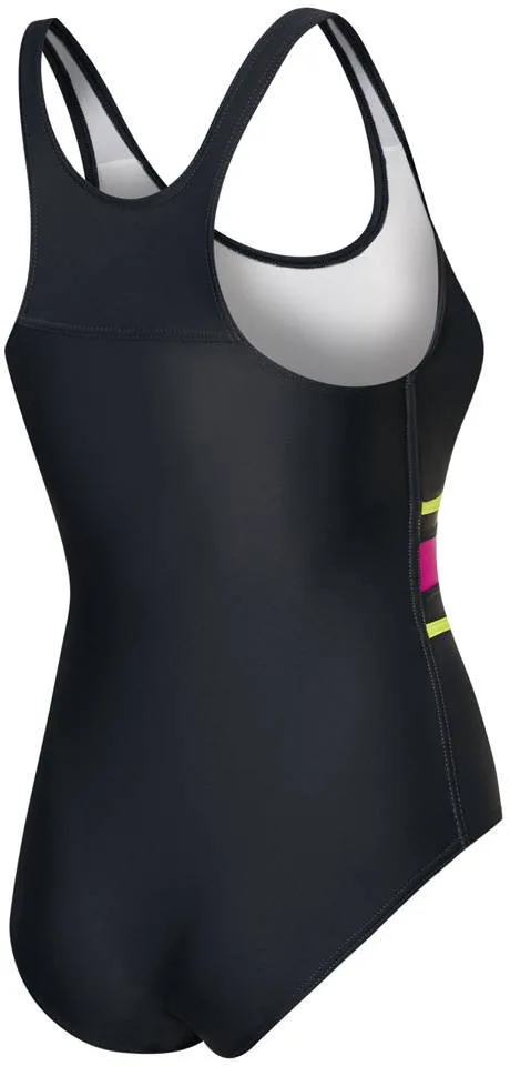 Купальник жіночий Aqua Speed поліамід 40 сірий рожевий зелений лайм