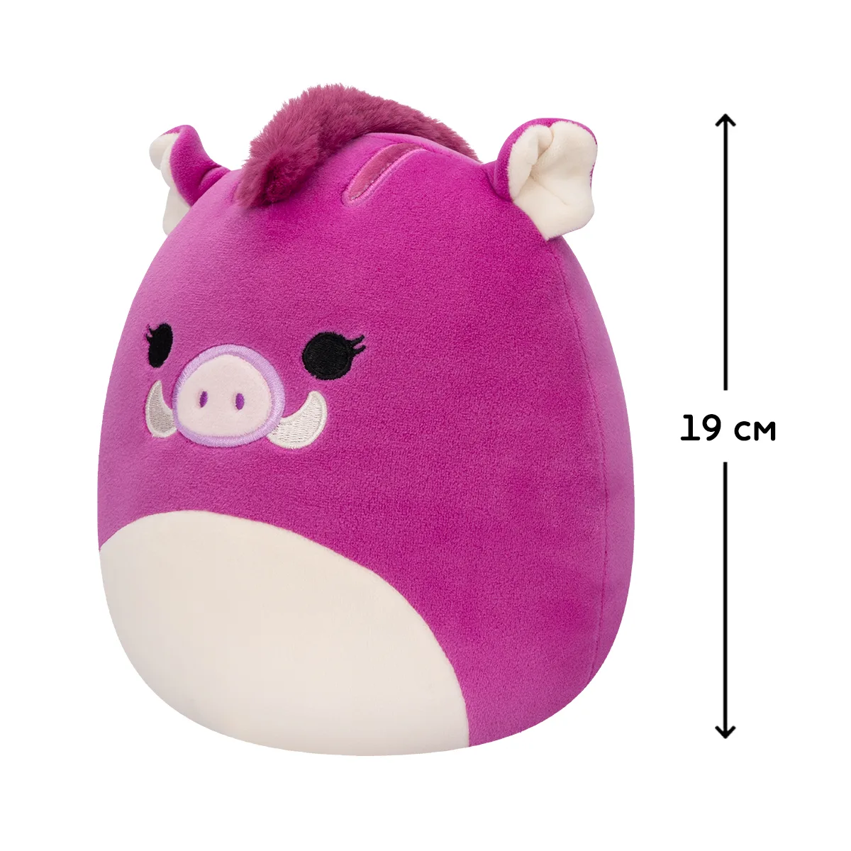 М'яка іграшка Squishmallows поліестер 19 см Кабанчик Дженна