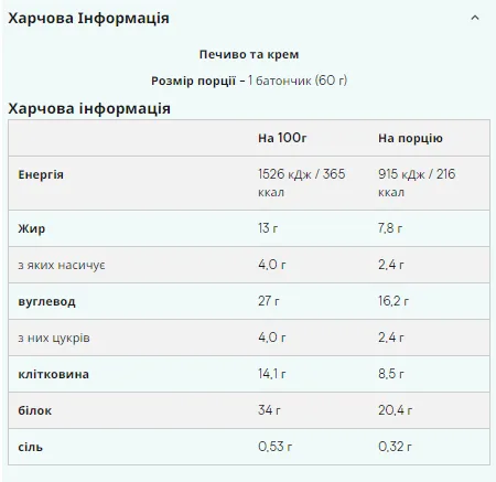 Многослойный протеиновый батончик Myprotein 12x60 г Cookie Crumble