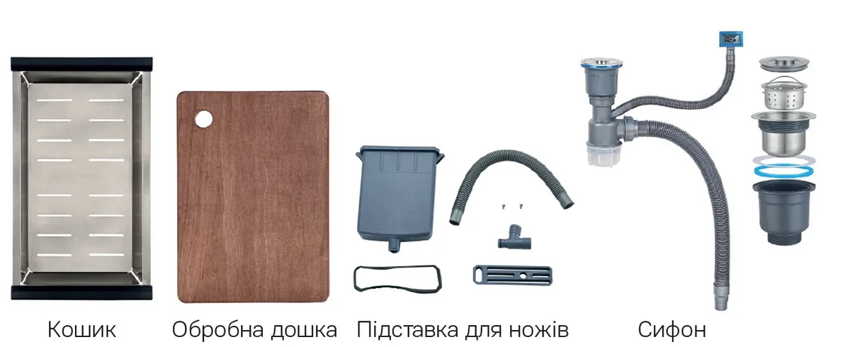 Мойка Mixxus Premium нержавеющая сталь 750х450х220 мм графит