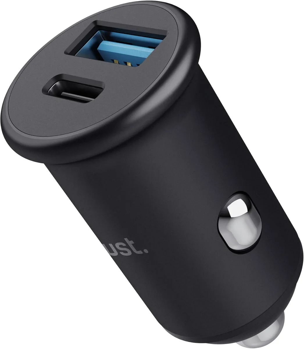 Зарядний пристрій Trust автомобільний 38Вт USB-A USB-C чорний