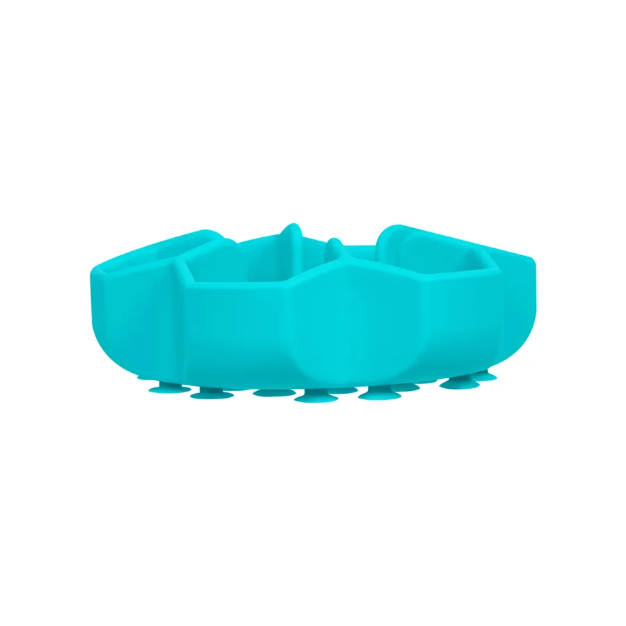 Миска для повільного харчування WAUDOG Silicone 450 мл силіконова 16,6x16,6 см блакитна
