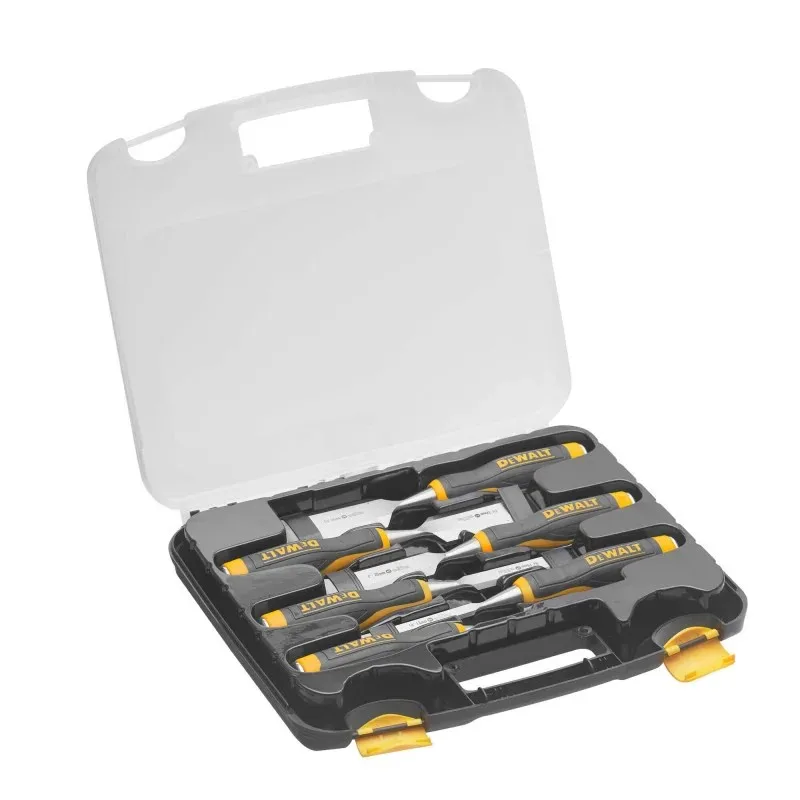 Набор стамесок DeWALT, 6 шт, размеры 6-13-19-25-32-38 мм, в кейсе