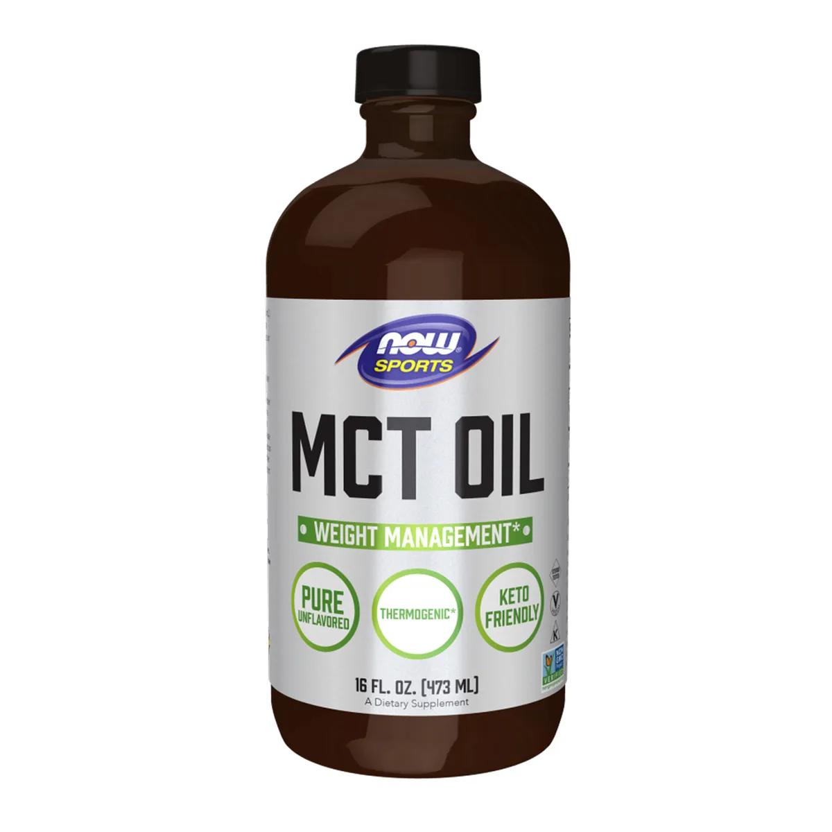MCT Oil Now Foods рідка добавка 16 fl oz без глютену