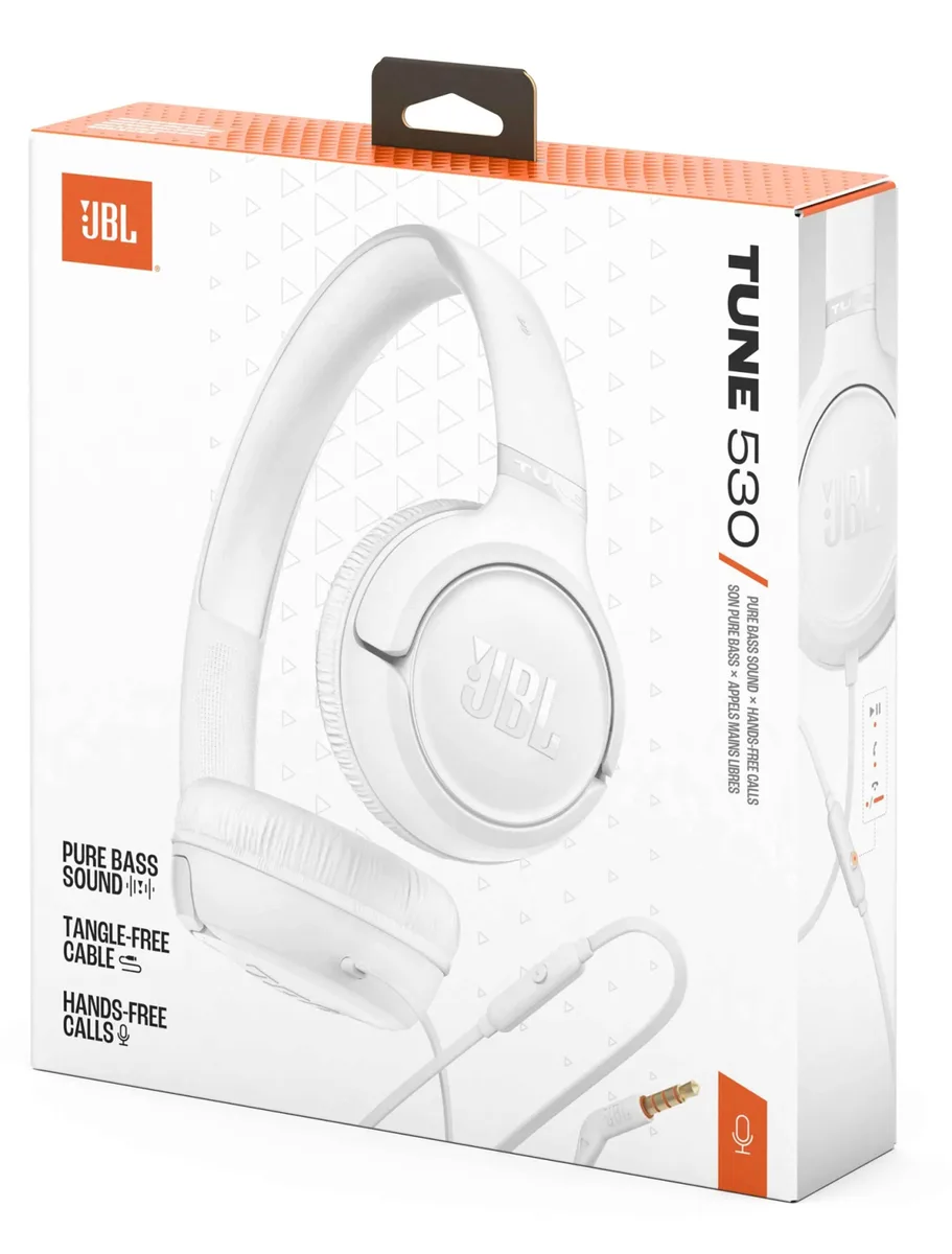 Беспроводные накладные наушники JBL 33 мм белые