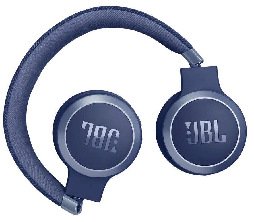 Наушники JBL беспроводные полноразмерные синие пластиковые 40 мм.