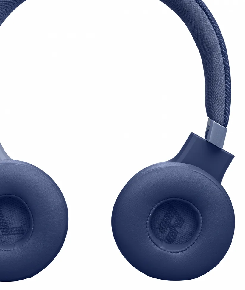 Наушники JBL беспроводные полноразмерные синие пластиковые 40 мм.