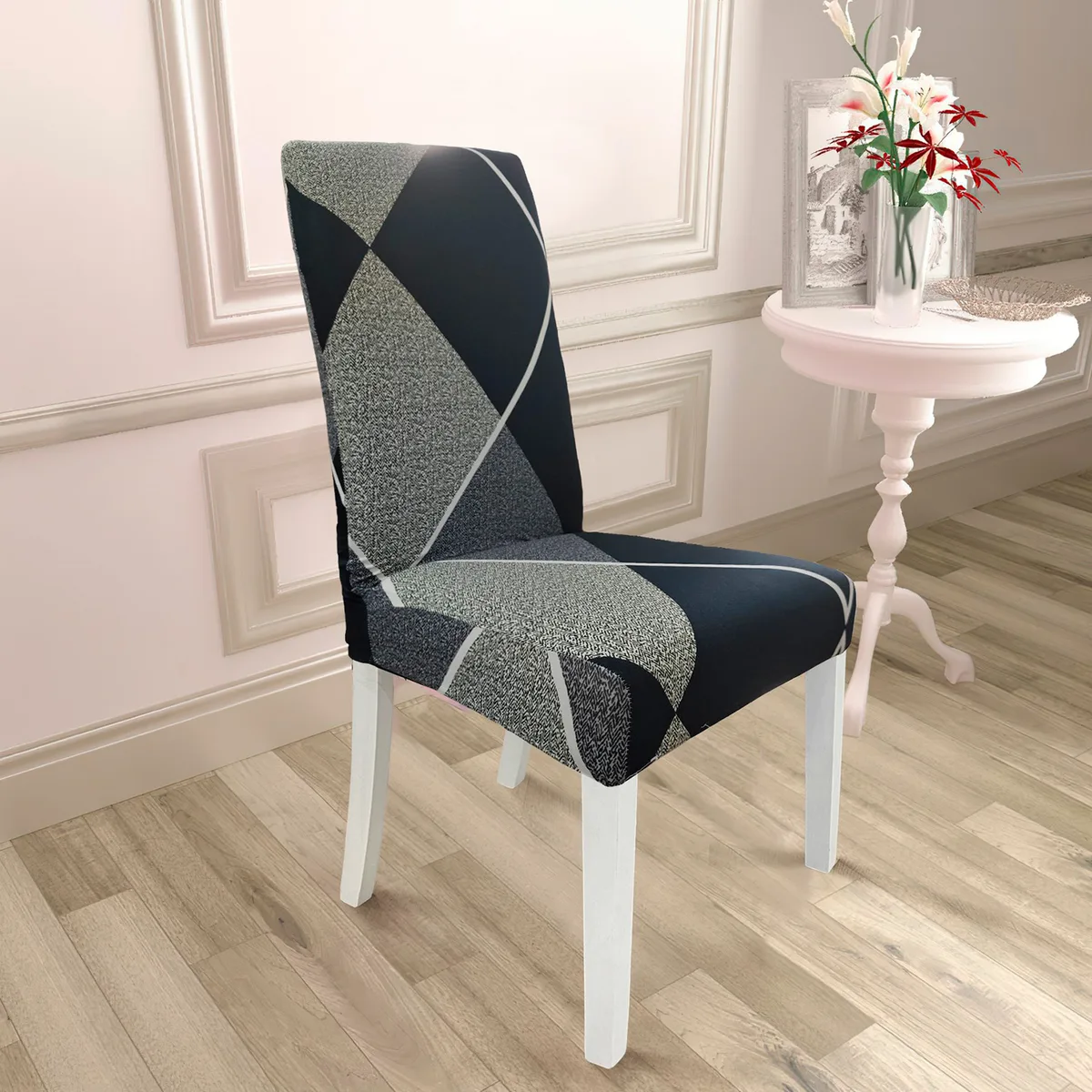 Чохол на стілець Love You трикотажний 230 г/м2 мультиколор 45-60 см