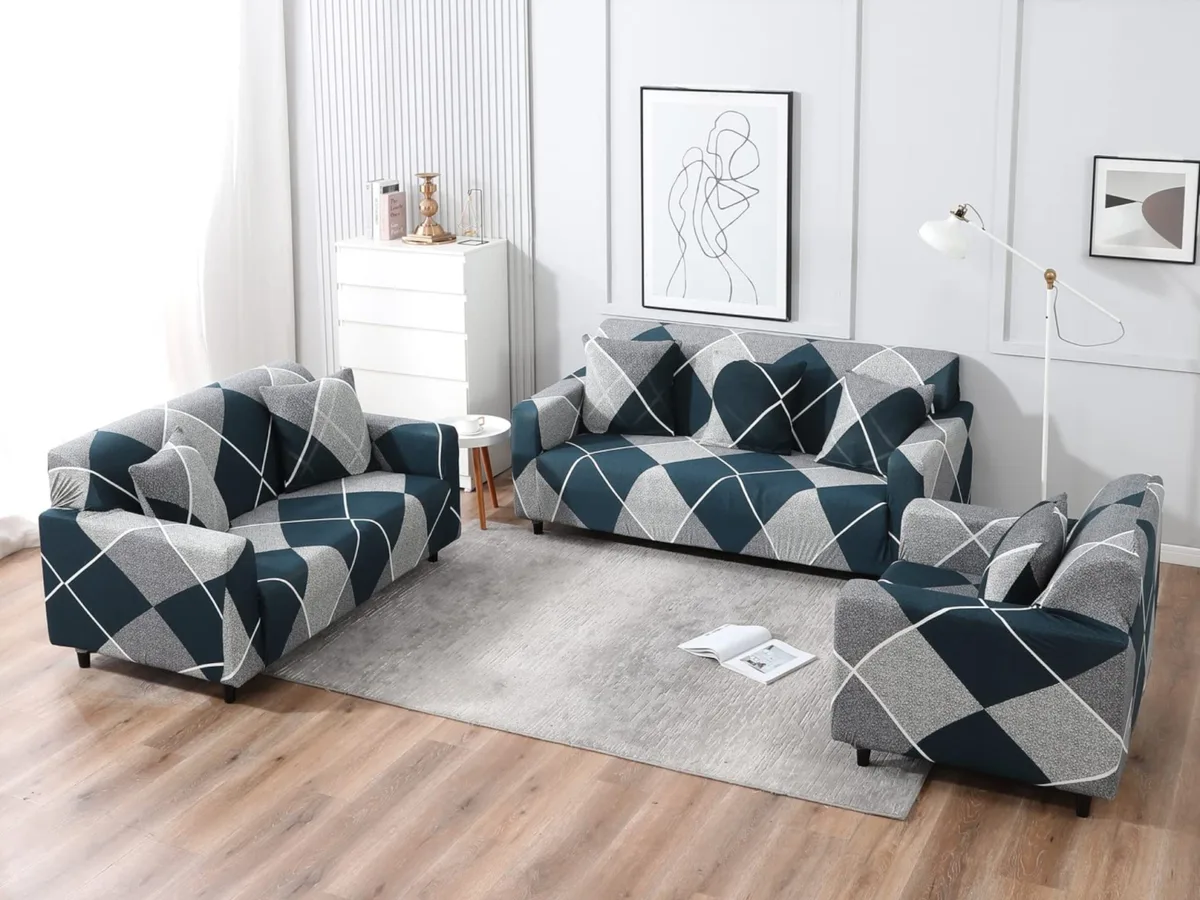 Чохол на стілець Love You трикотажний 230 г/м2 мультиколор 45-60 см