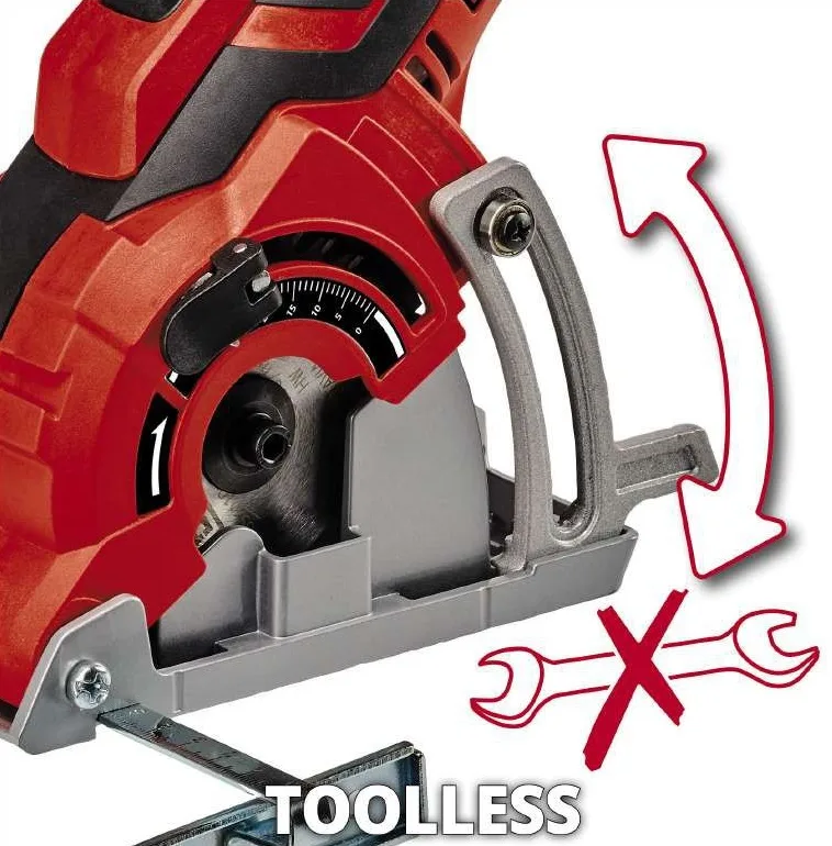 Дискова пила Einhell TC-CS 89 потужністю 600 Вт, діаметром 89 мм та вагою 1.98 кг.