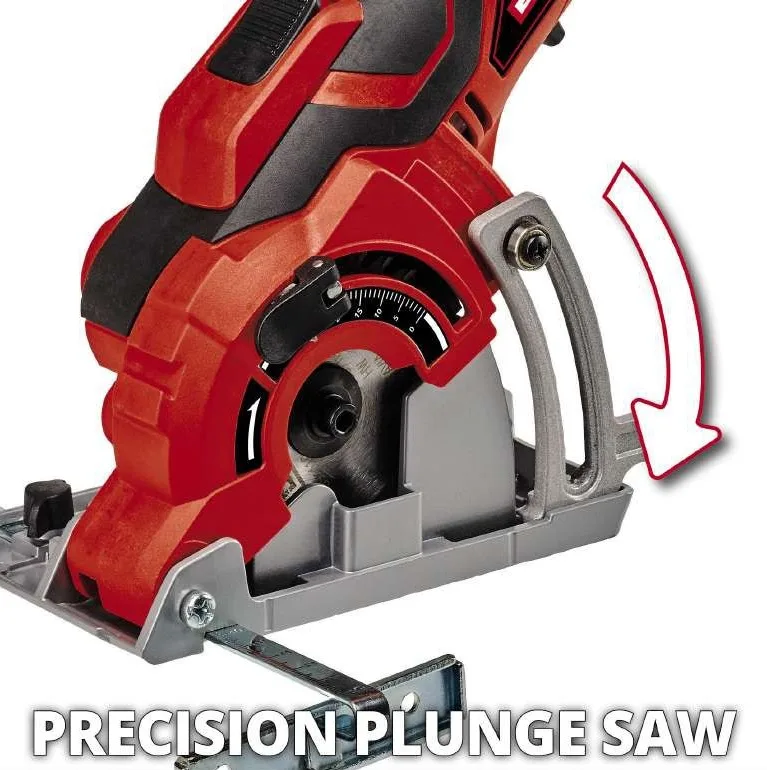 Дискова пила Einhell TC-CS 89 потужністю 600 Вт, діаметром 89 мм та вагою 1.98 кг.