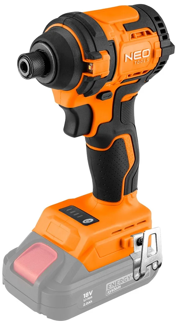 Ударний гайковерт Neo Tools Energy+ 18В, 300Нм, 3600об/хв, 1/4", 4 швидкості, 0.85кг, без акумулятора та зарядного пристрою.