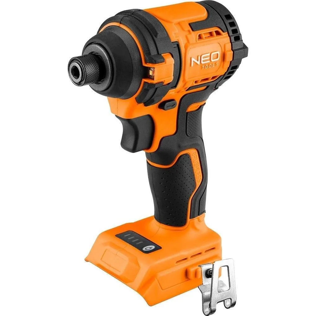 Ударний гайковерт Neo Tools Energy+ 18В, 300Нм, 3600об/хв, 1/4", 4 швидкості, 0.85кг, без акумулятора та зарядного пристрою.