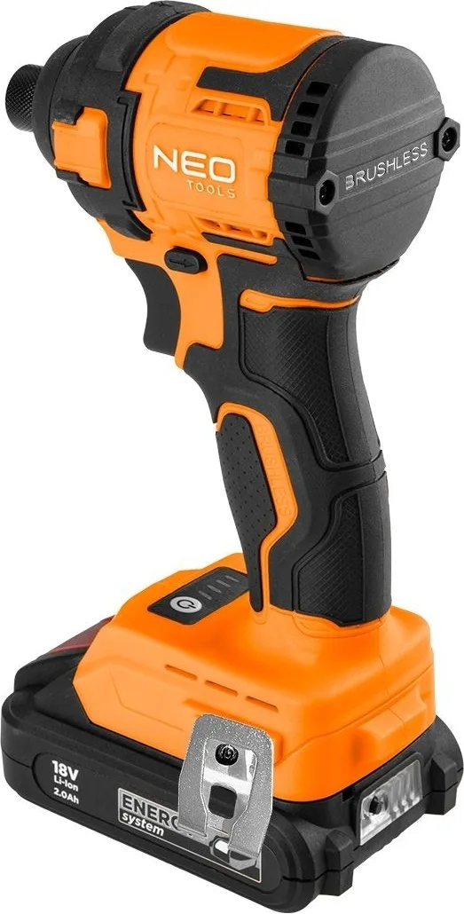 Ударний гайковерт Neo Tools Energy+ 18В, 300Нм, 3600об/хв, 1/4", 4 швидкості, 0.85кг, без акумулятора та зарядного пристрою.
