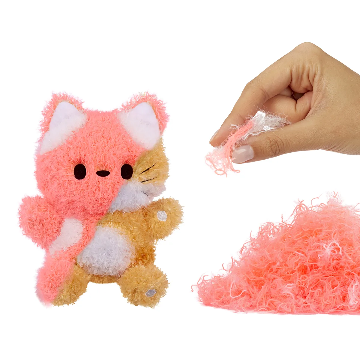 М’яка іграшка-антистрес Fluffie Stuffiez поліестер 12х26х17 см Котик