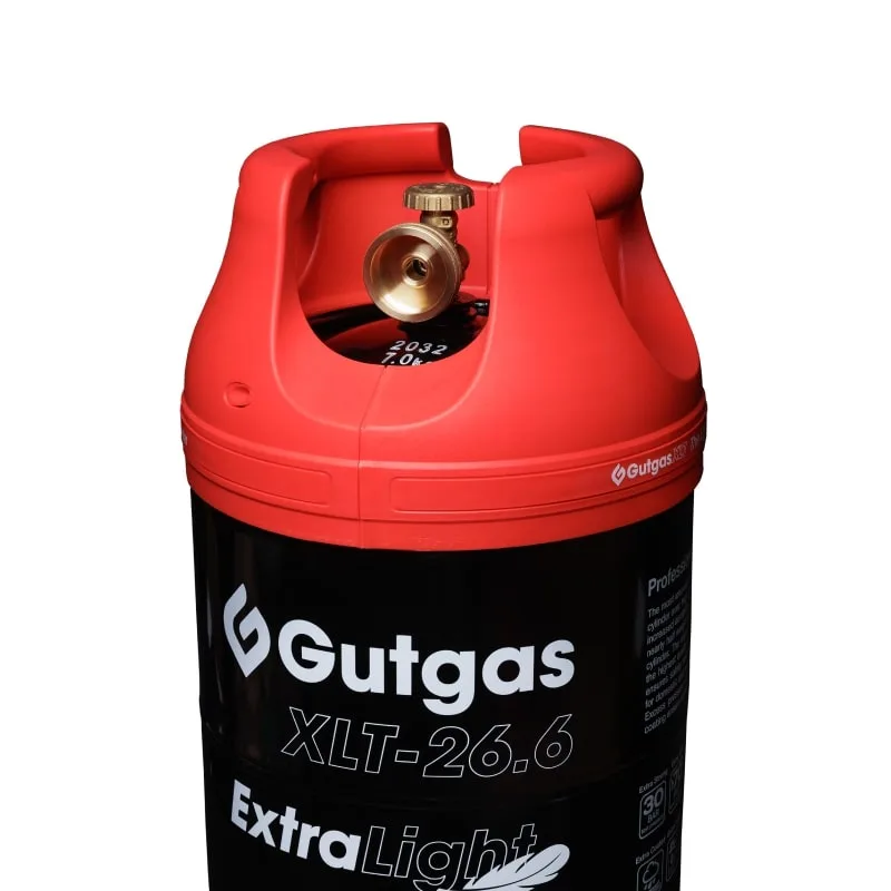 Газовый баллон стальной Gutgas Ragasco ExtraLight XLT-26.6, 26.6л, 30бар, вентиль KLF, 7.3кг.