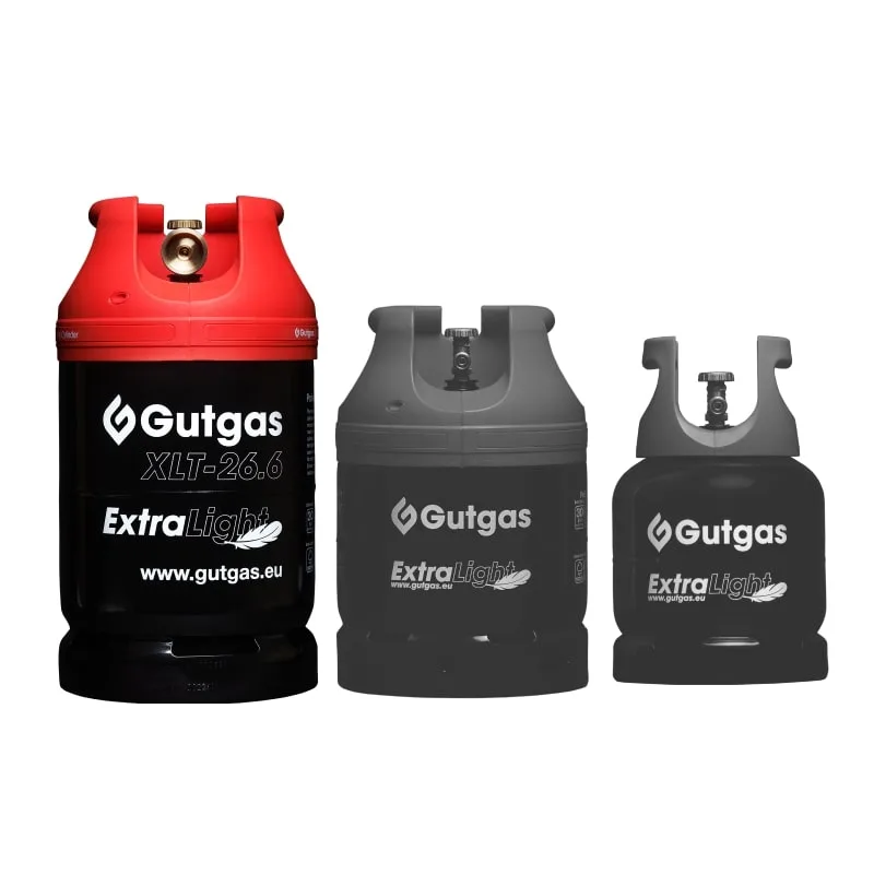 Газовый баллон стальной Gutgas Ragasco ExtraLight XLT-26.6, 26.6л, 30бар, вентиль KLF, 7.3кг.