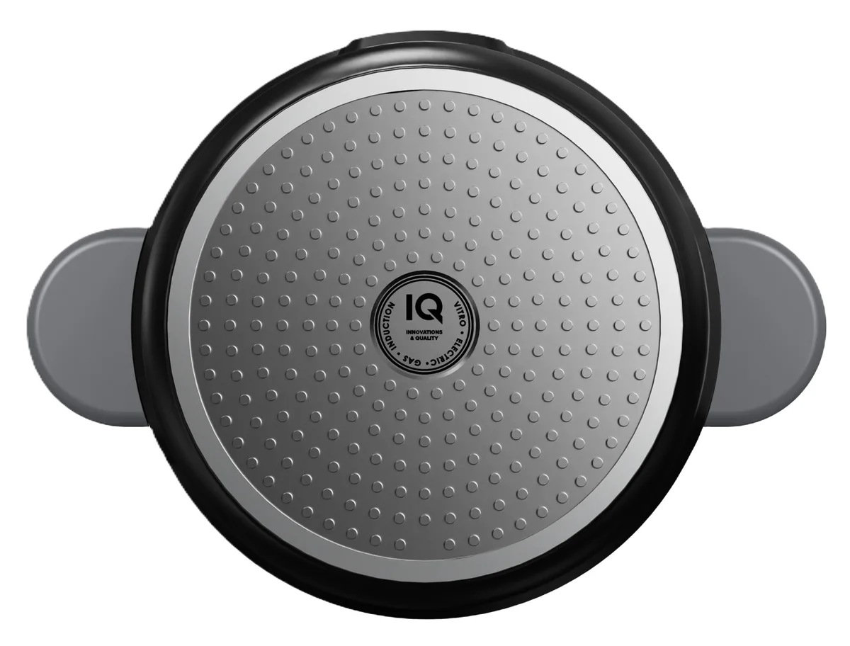 Каструля IQ литий алюміній 1,7 л 18 см чорна