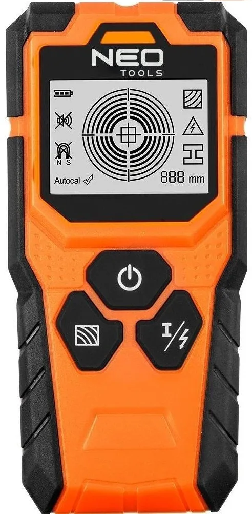 Детектор Neo Tools, діапазон 20-100 мм, захист IP54, з чохлом, вага 0.164 кг.