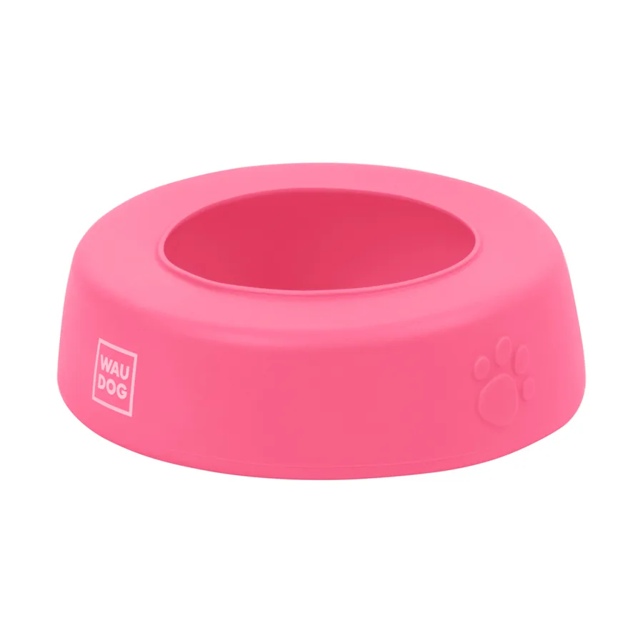 Миска WAUDOG Silicone 1 л 185 мм силиконовая розовая