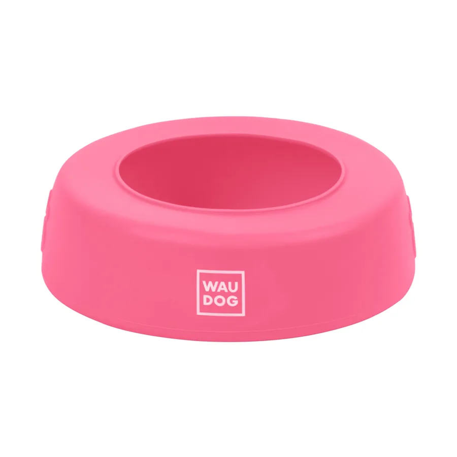 Миска WAUDOG Silicone 1 л 185 мм силиконовая розовая