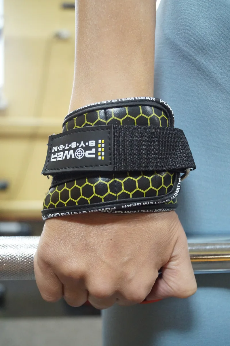 Гаки для тяги Active Point натуральна шкіра XL чорні