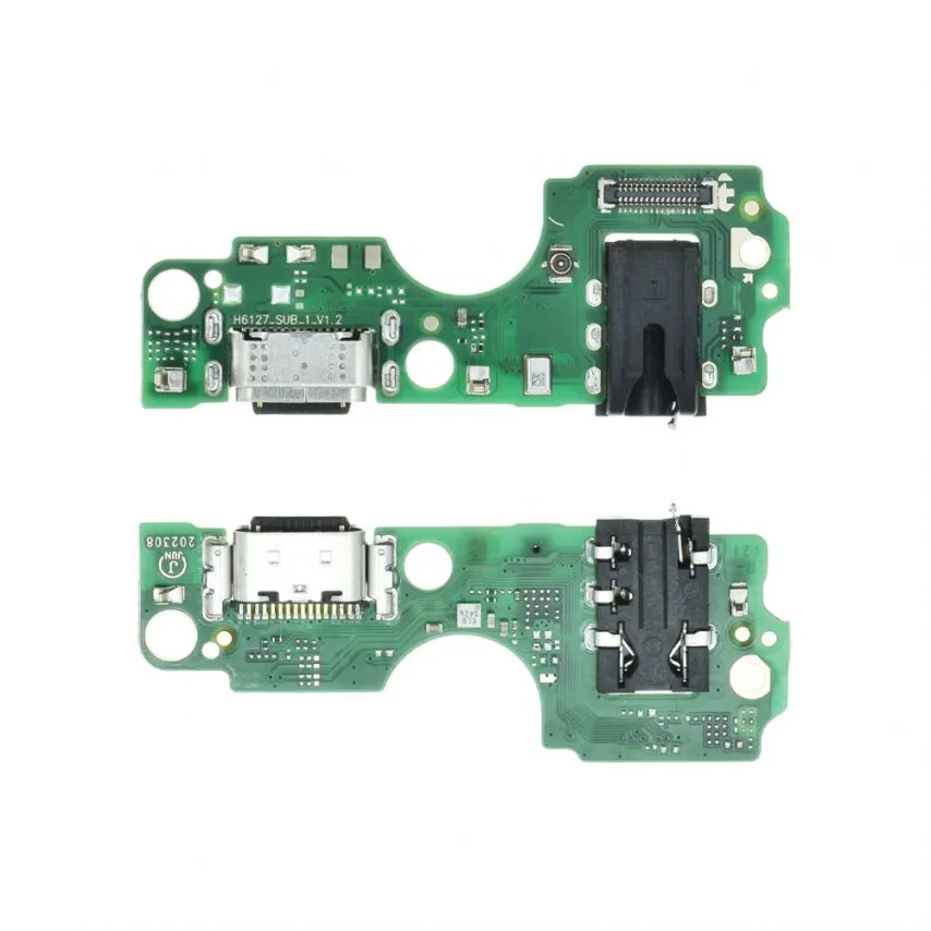 Шлейф нижня плата Tecno High Quality з роз'ємом живлення гарнітури мікрофону