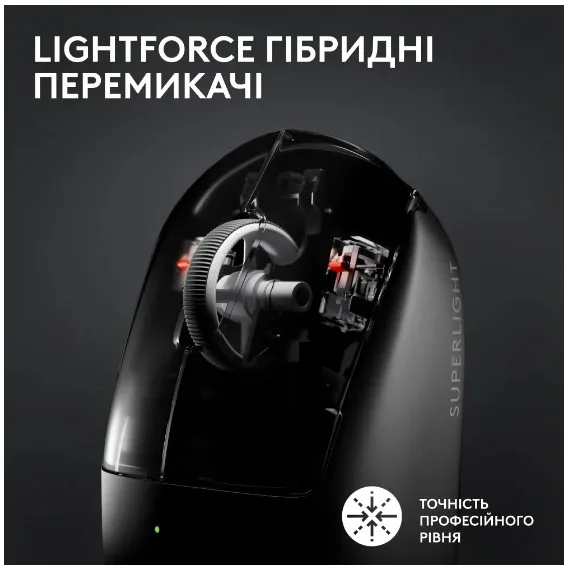 Миша Logitech Геймерська Біла Середня Бездротова Оптична 60 г