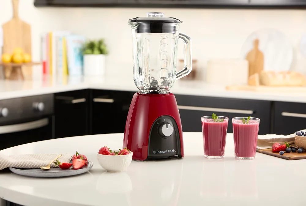 Стаціонарний блендер Russell Hobbs Скло 1,5 л Червоний 650 Вт