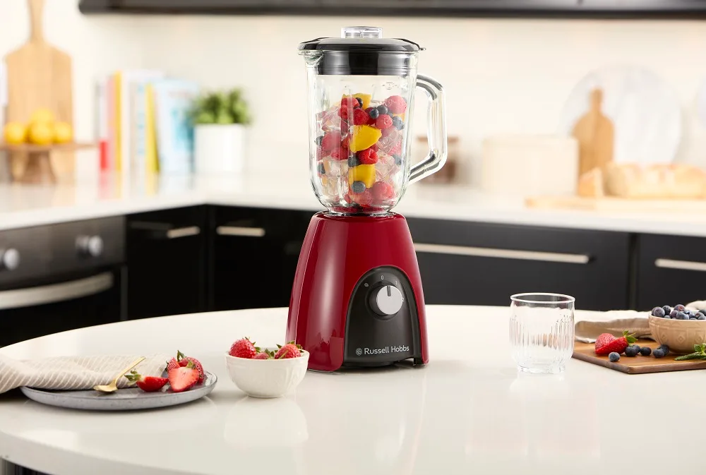 Стаціонарний блендер Russell Hobbs Скло 1,5 л Червоний 650 Вт