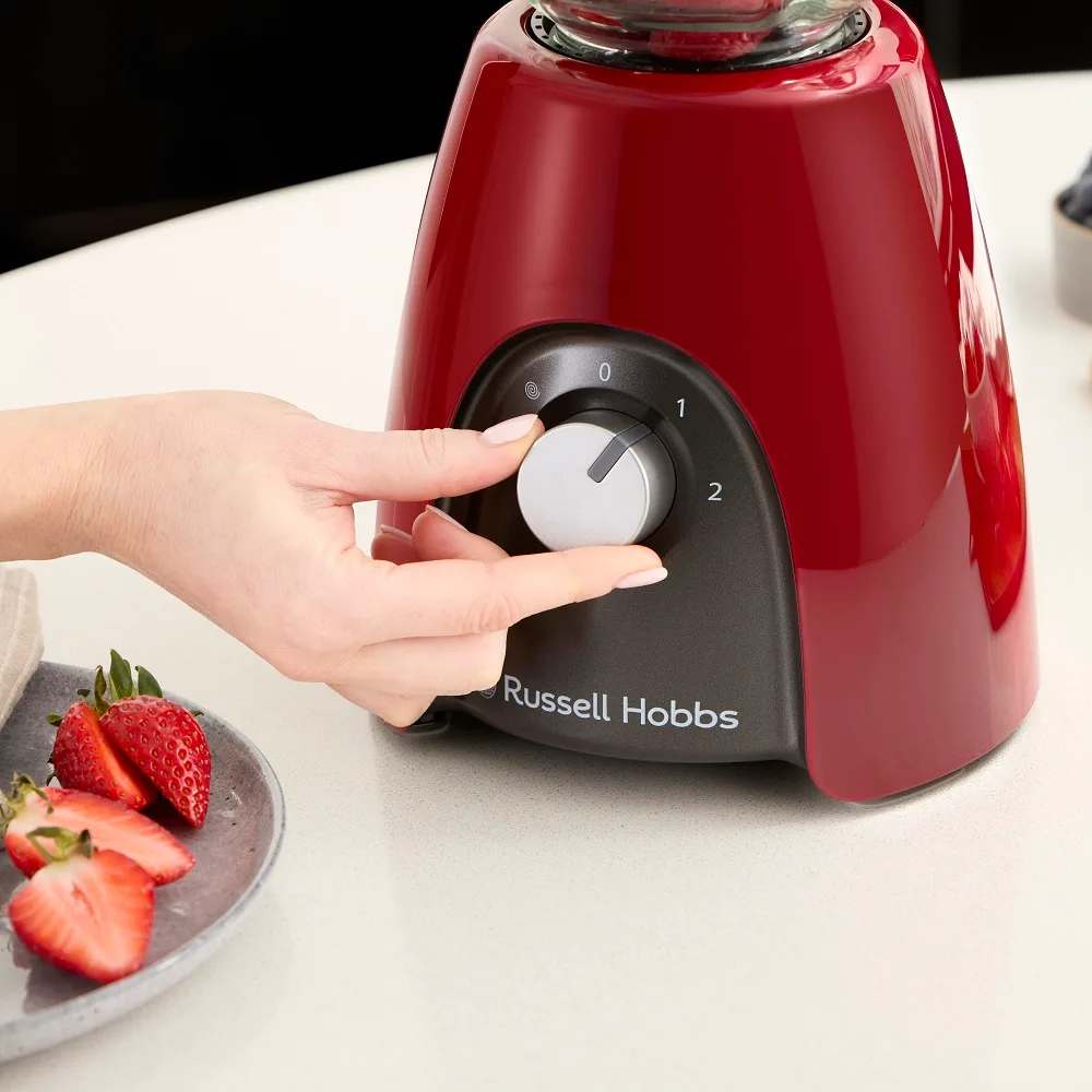 Стаціонарний блендер Russell Hobbs Скло 1,5 л Червоний 650 Вт