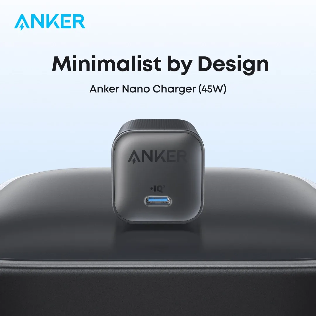 Мережевий зарядний пристрій Anker 45 Вт USB-C чорний