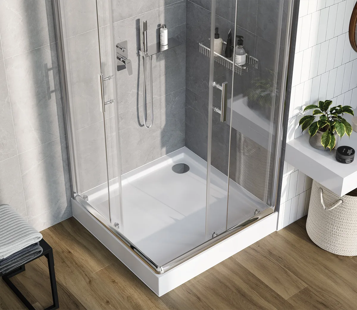 Сифон Deante Easy-clean для душового піддону, хромований.