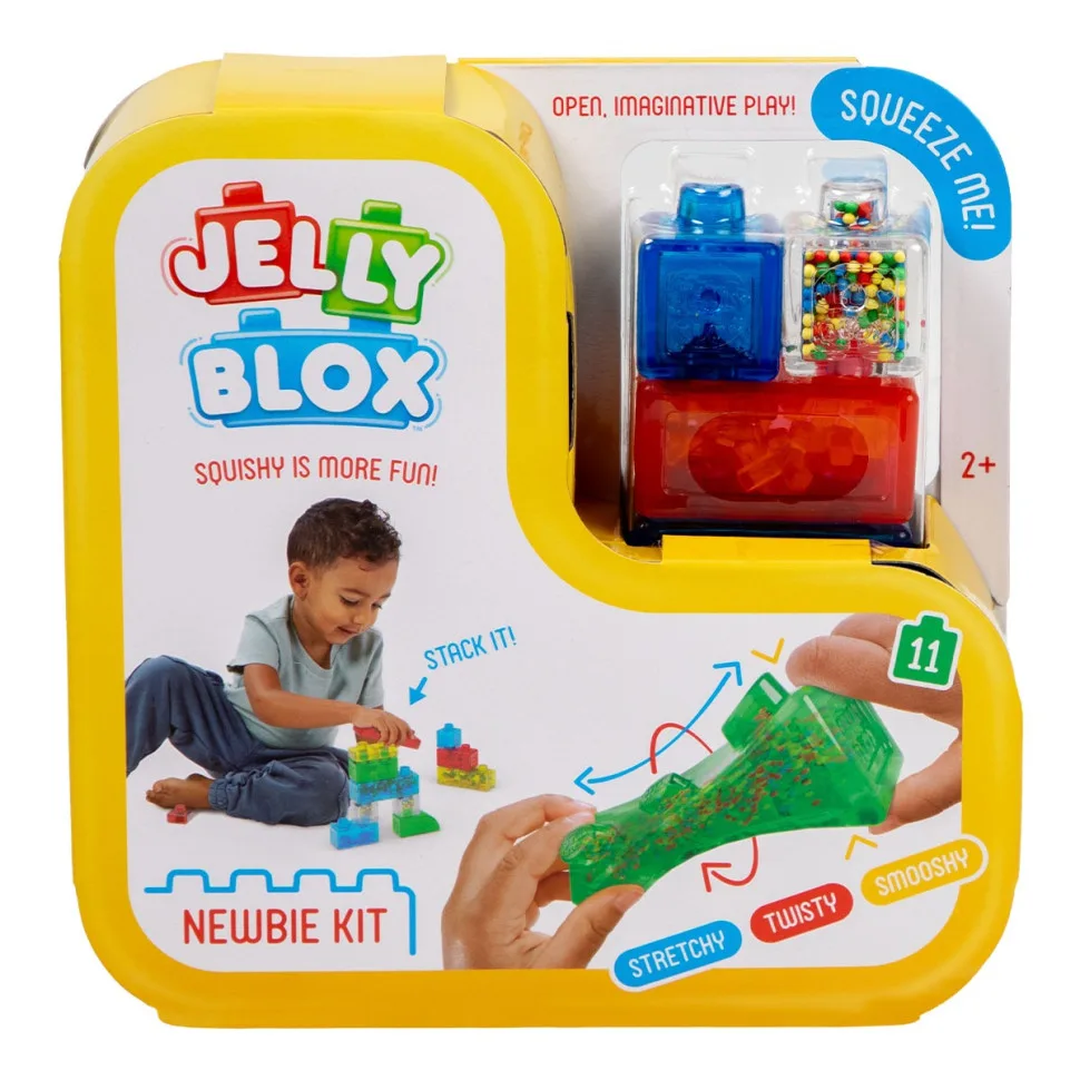 Дитячий сенсорний конструктор Jelly Blox еластичний 11 деталей кольорові
