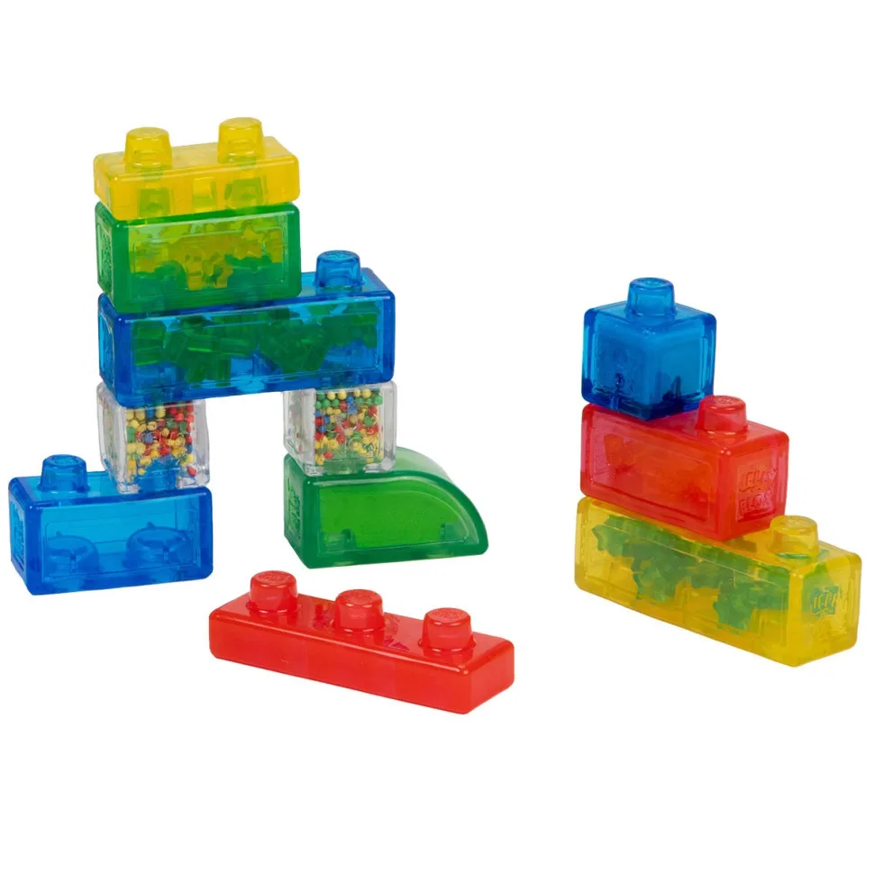 Дитячий сенсорний конструктор Jelly Blox еластичний 11 деталей кольорові