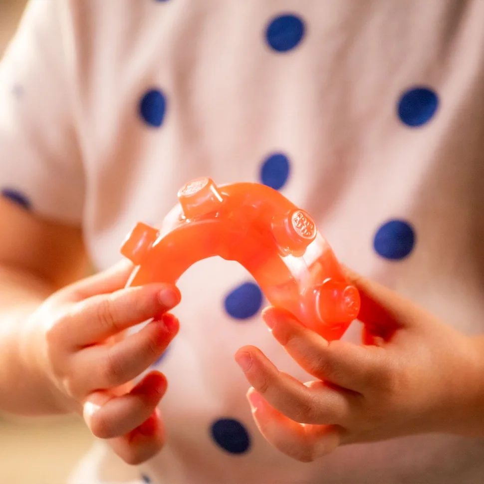 Дитячий сенсорний конструктор Jelly Blox еластичний 11 деталей кольорові