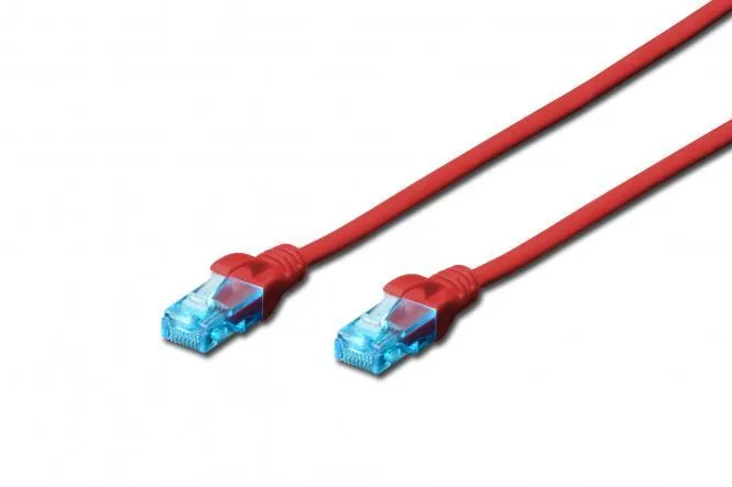 Патч-корд 2E CAT 5e, UTP, 10м, 26AWG, RJ45, 7/0.16, Cu, LSZH, червоний