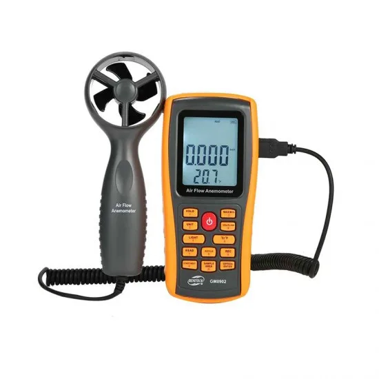 Анемометр USB Benetech GM8902 0,3-45 м/с 0-45°C пило- та вологостійкий 145x72x35 мм